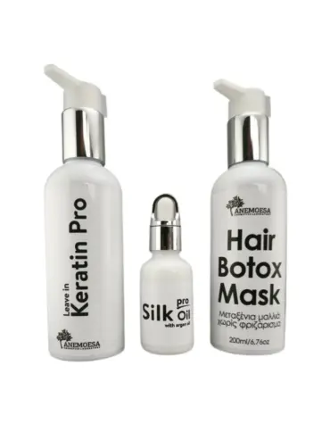 Hair Repair Pro Set με Hair Botox Leave in Keratin Pro και Silk Oil Pro
